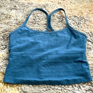 Beyond yoga crop top with built in bra shelf size small